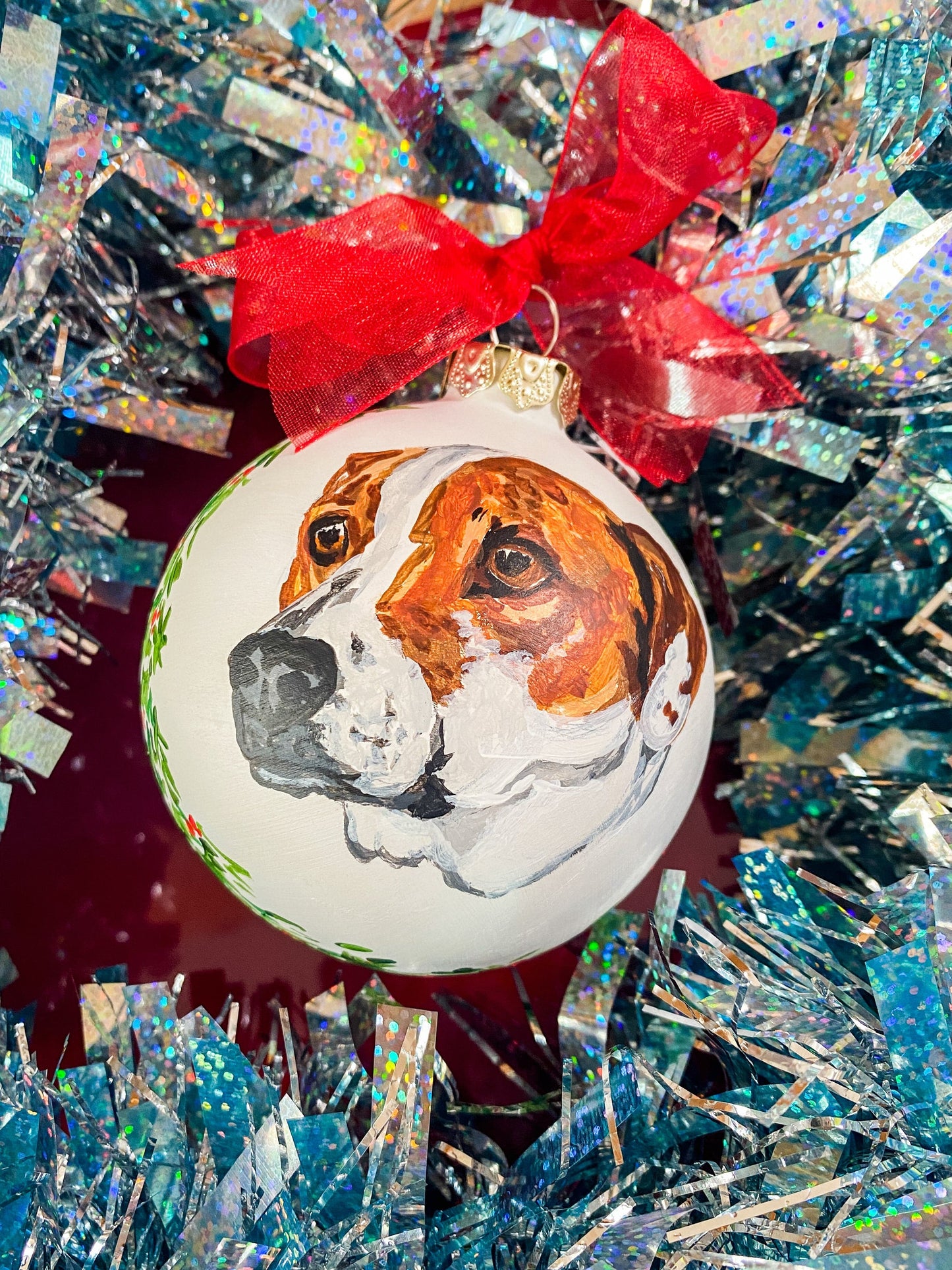Maker / Scholar Artwork Second Drop: Hand Painted Pet Portrait Ornament