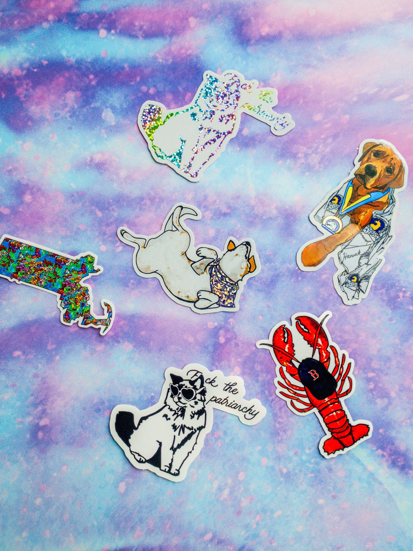 Maker / Scholar Boston’s Gone to the Dogs Sticker | Holographic Sticker