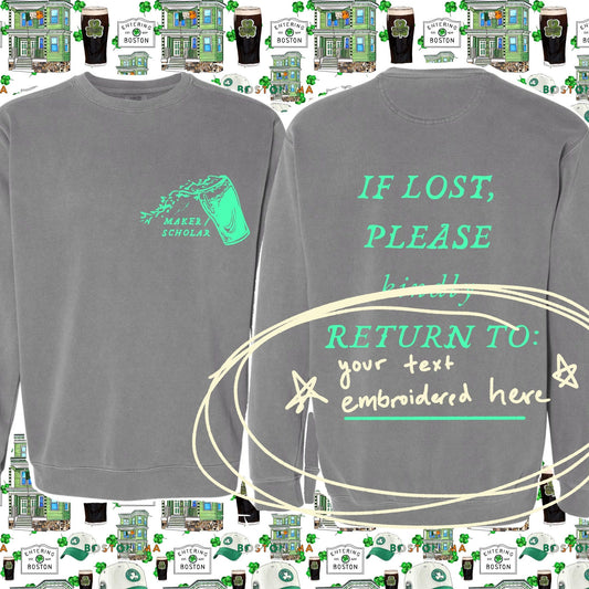 Maker / Scholar “Buddy System” Custom St Patrick’s Day Crew Neck