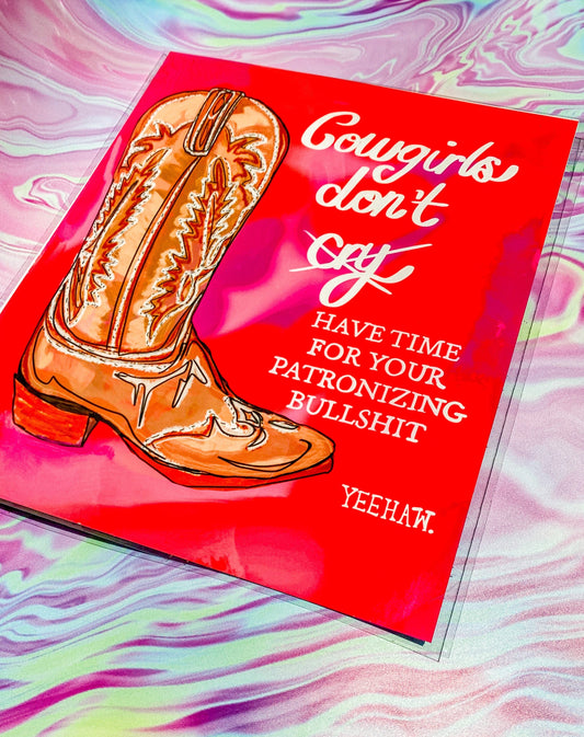 Maker / Scholar Cowgirls Don’t Cry | 8x10 Digital Art Print