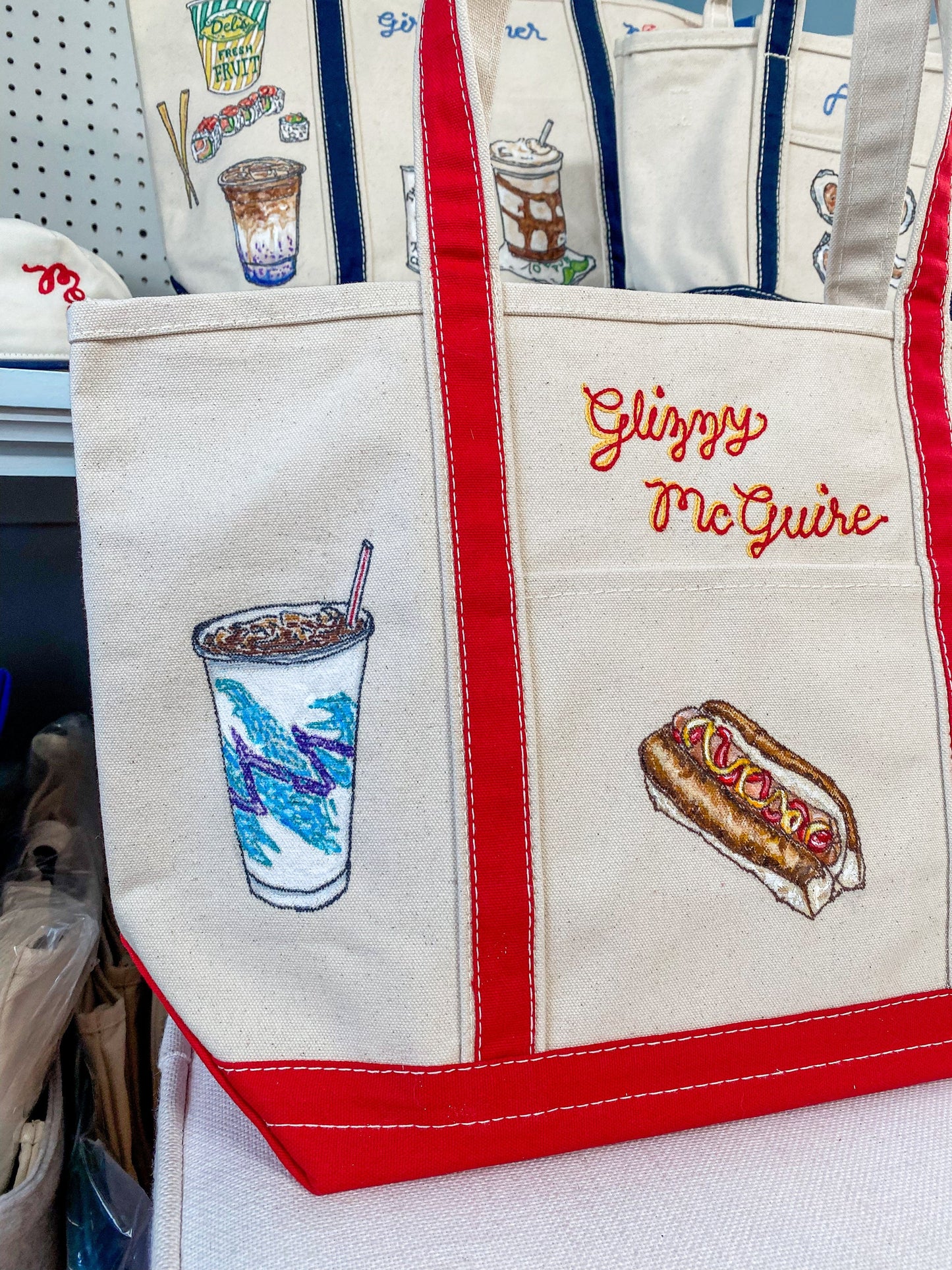 Maker / Scholar Large Glizzy McGuire Hand Painted Tote