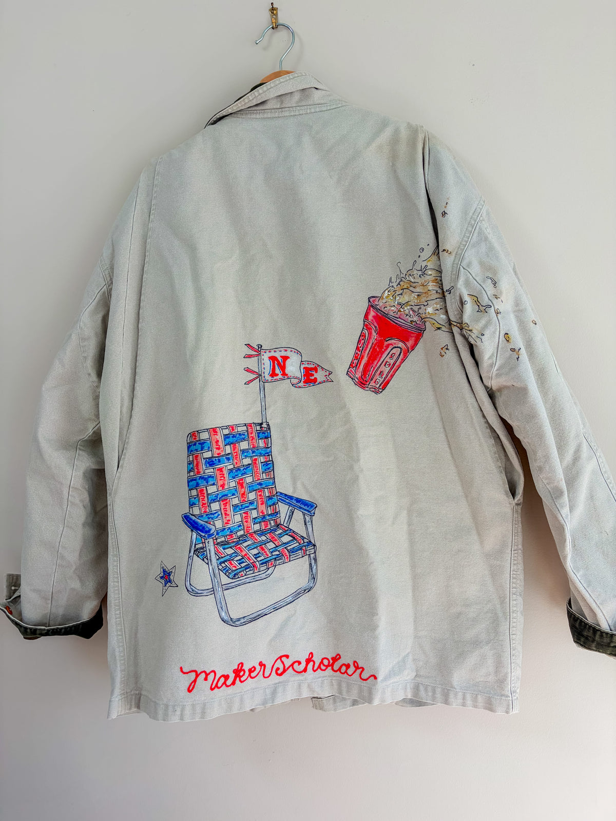 Maker / Scholar Large Tailgate Hand Painted Coat