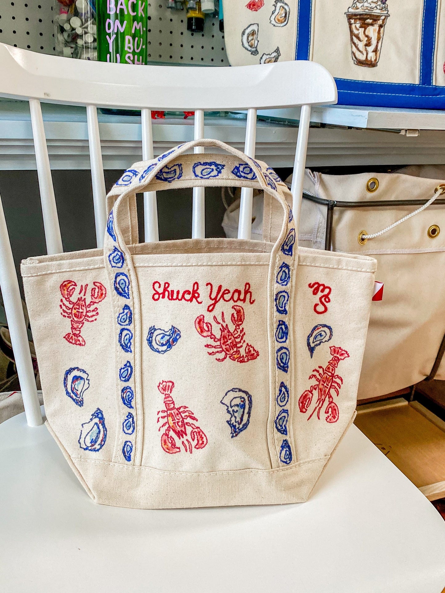 Maker / Scholar Shuck Yeah Mini Hand Painted Tote