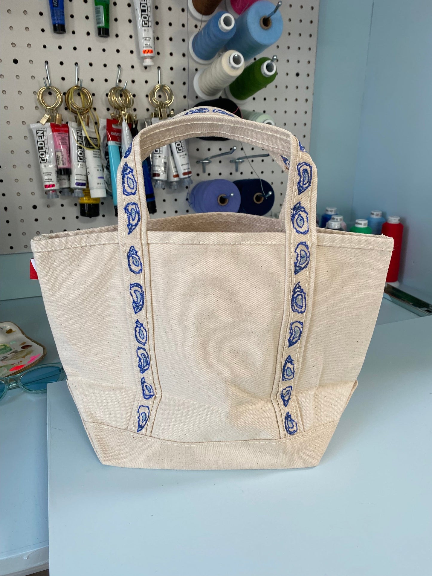 Maker / Scholar Shuck Yeah Mini Hand Painted Tote
