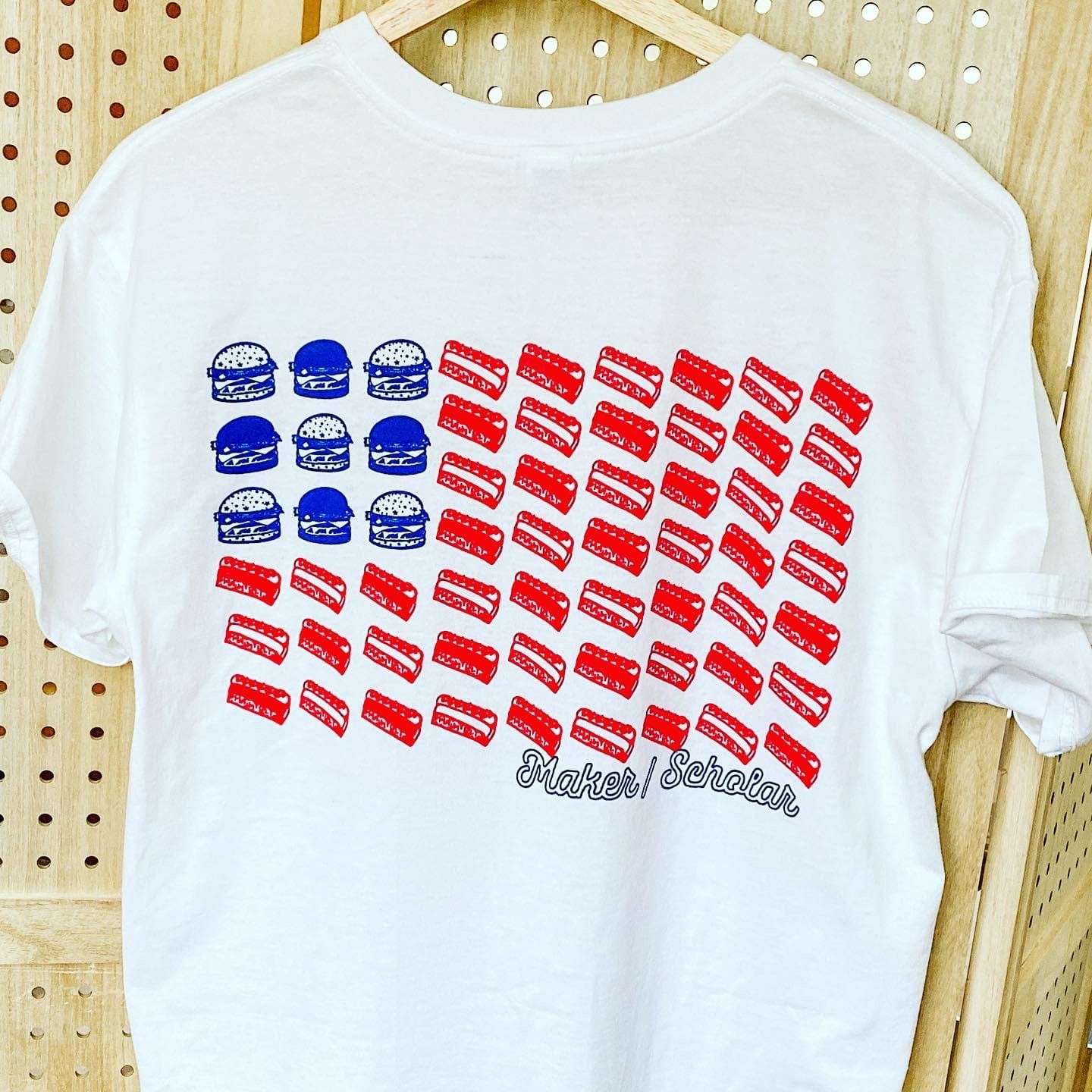 Maker / Scholar Team Hot Dog Graphic Tee | Short Sleeve Summer Tee Shirt