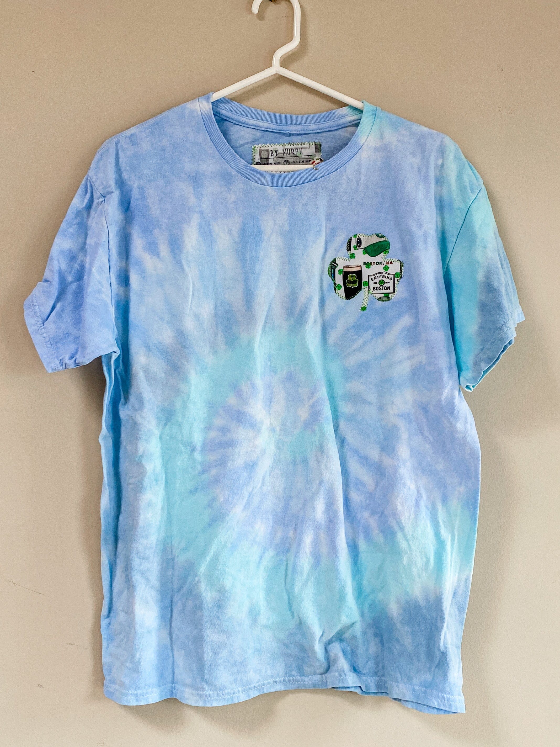 Tie dye shamrock sweatshirt hot sale