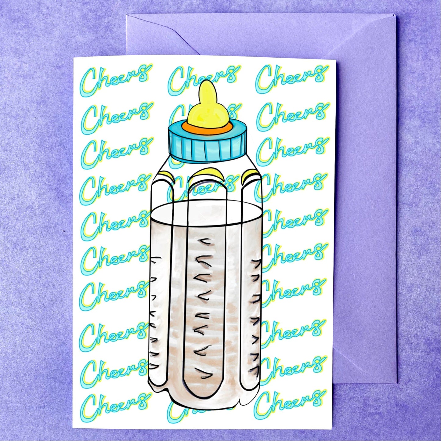 Maker Scholar Cheers, Baby | Baby Shower Card