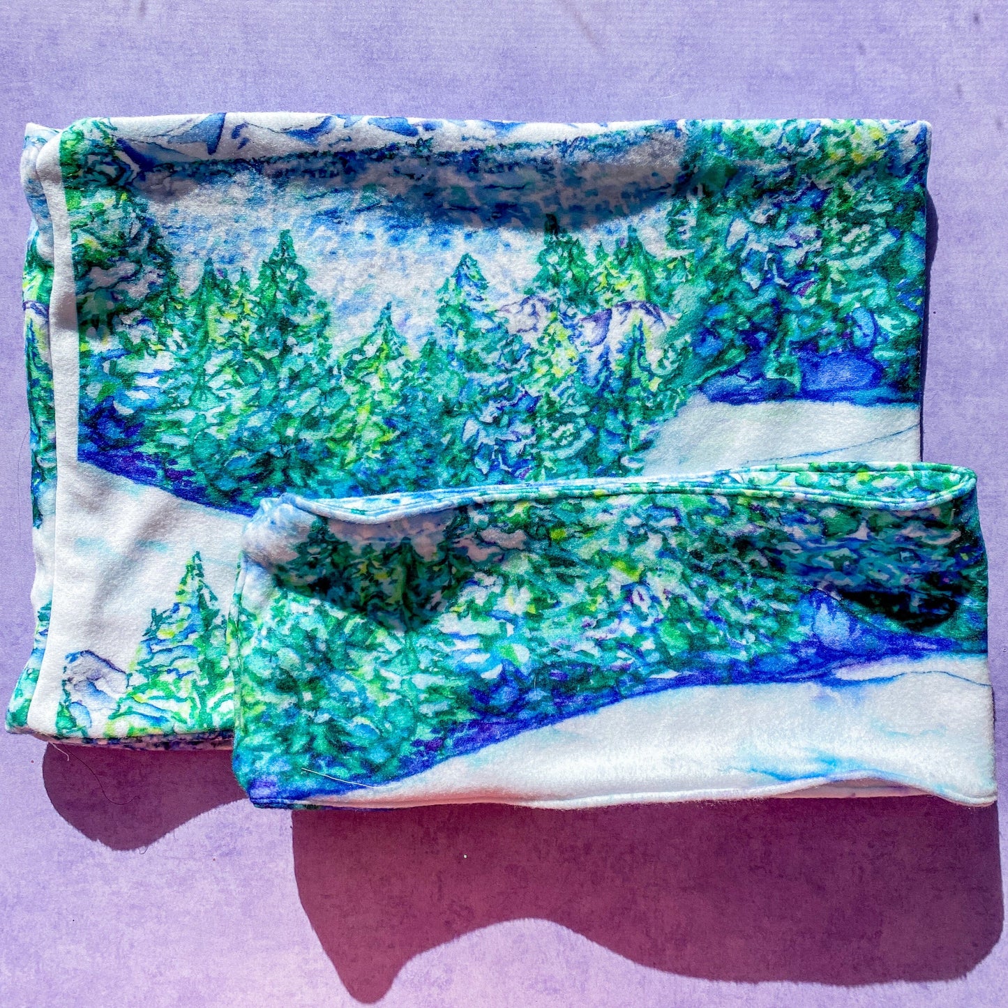 Maker / Scholar Ski season (Colorado mountains) Handmade Fleece Ski Buff (Multiple Patterns)
