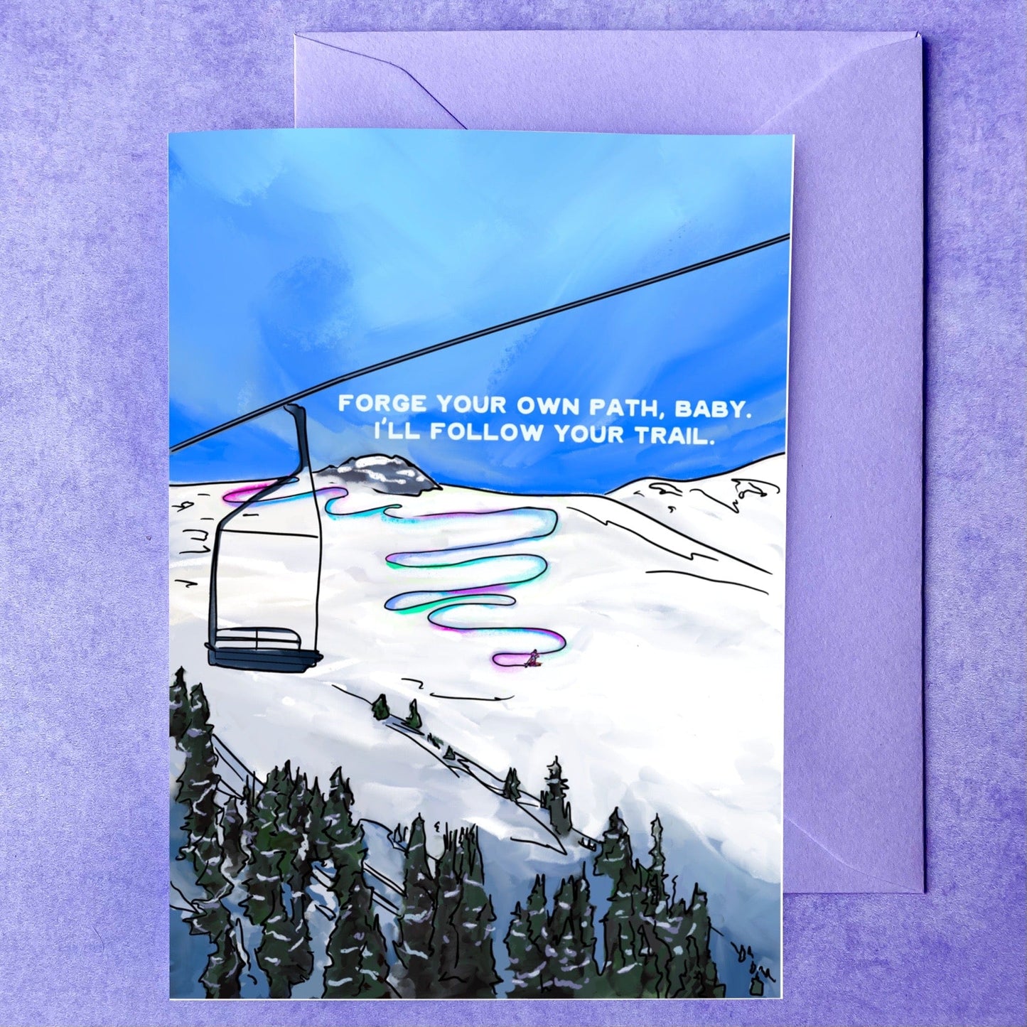 Maker Scholar I'll follow your trail | Love Card