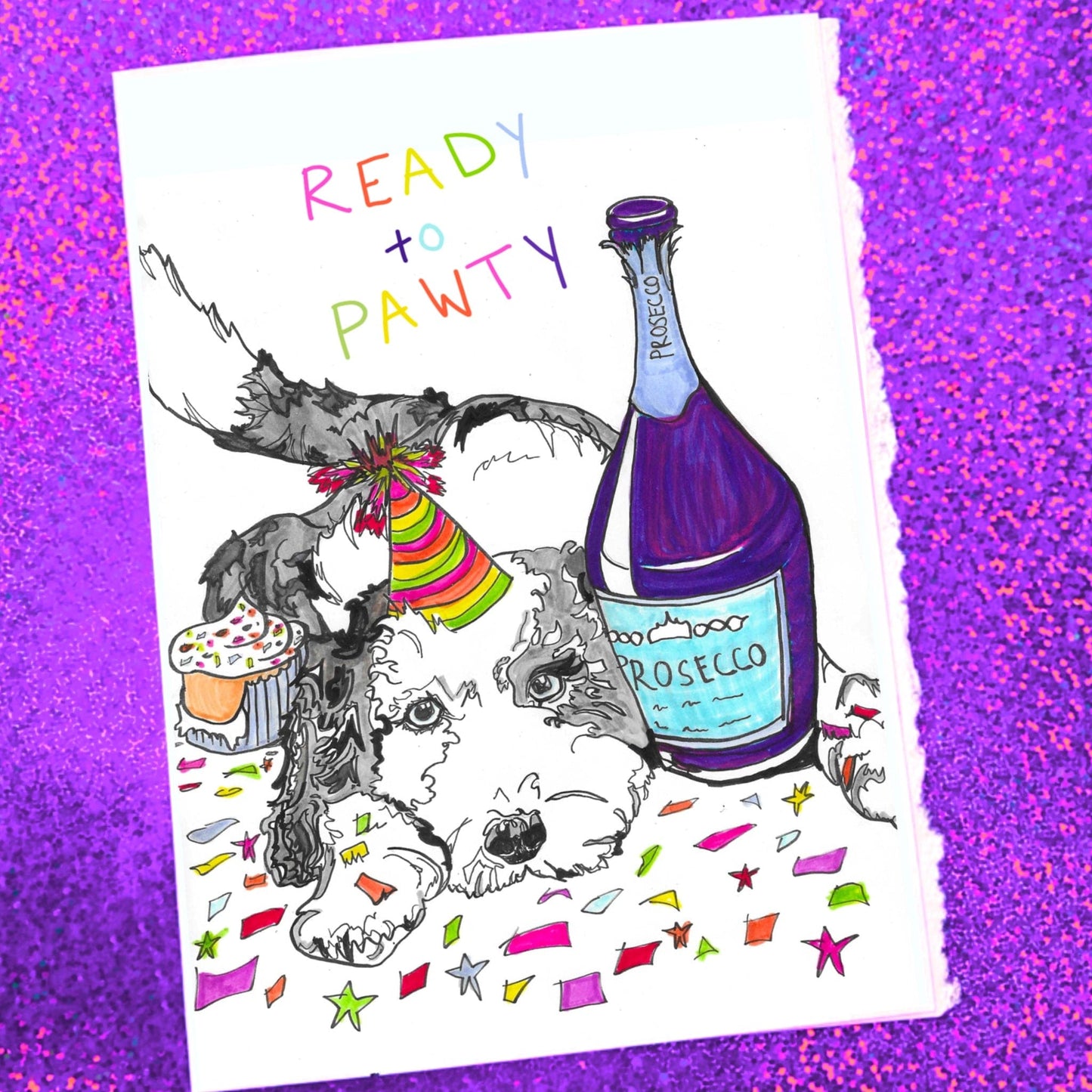 Maker Scholar Ready to pawty | Birthday Card