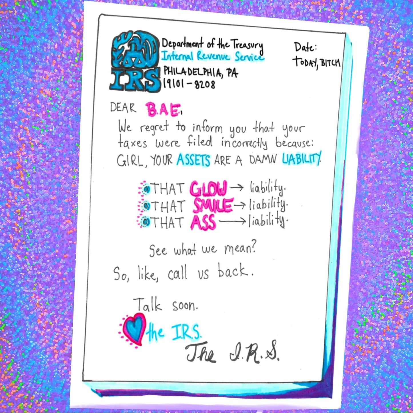 Maker Scholar Ur a Liability | Encouragement Card