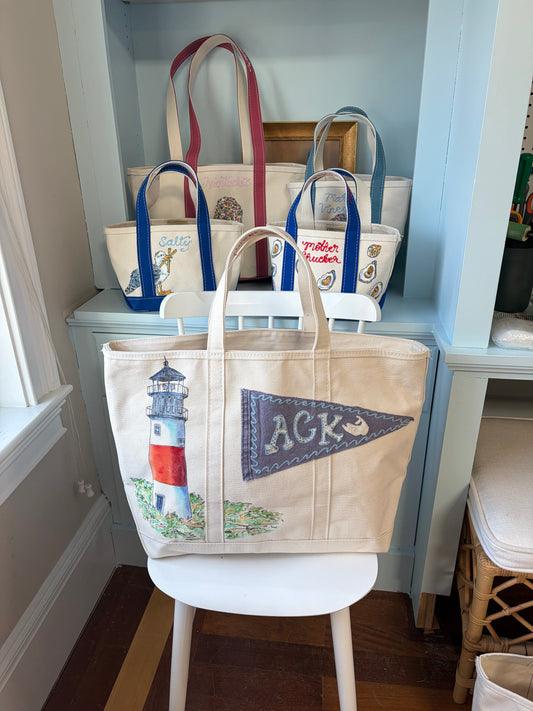 Maker / Scholar ACK XL Multimedia Hand Painted Tote