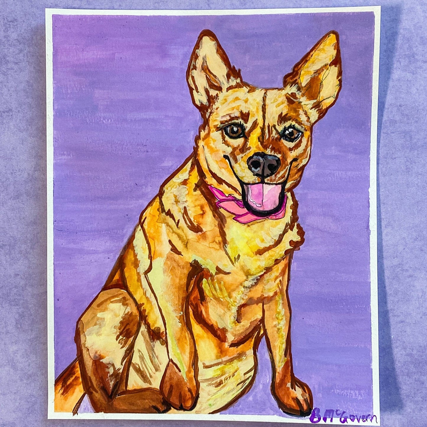 Maker / Scholar Artwork Custom Pet Painting | Hand Painted Portrait
