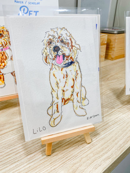 Maker / Scholar Artwork Pen & Marker Pet Portrait - Weekly commission drop!