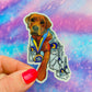 Maker / Scholar Boston’s Gone to the Dogs Sticker | Holographic Sticker