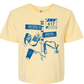 Maker / Scholar Cropped Monday Run Club Tee Shirt | Yellow Cropped Short Sleeve