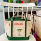 Maker / Scholar "Dirty Girl" Hand Painted Small Strappy Purse Tote