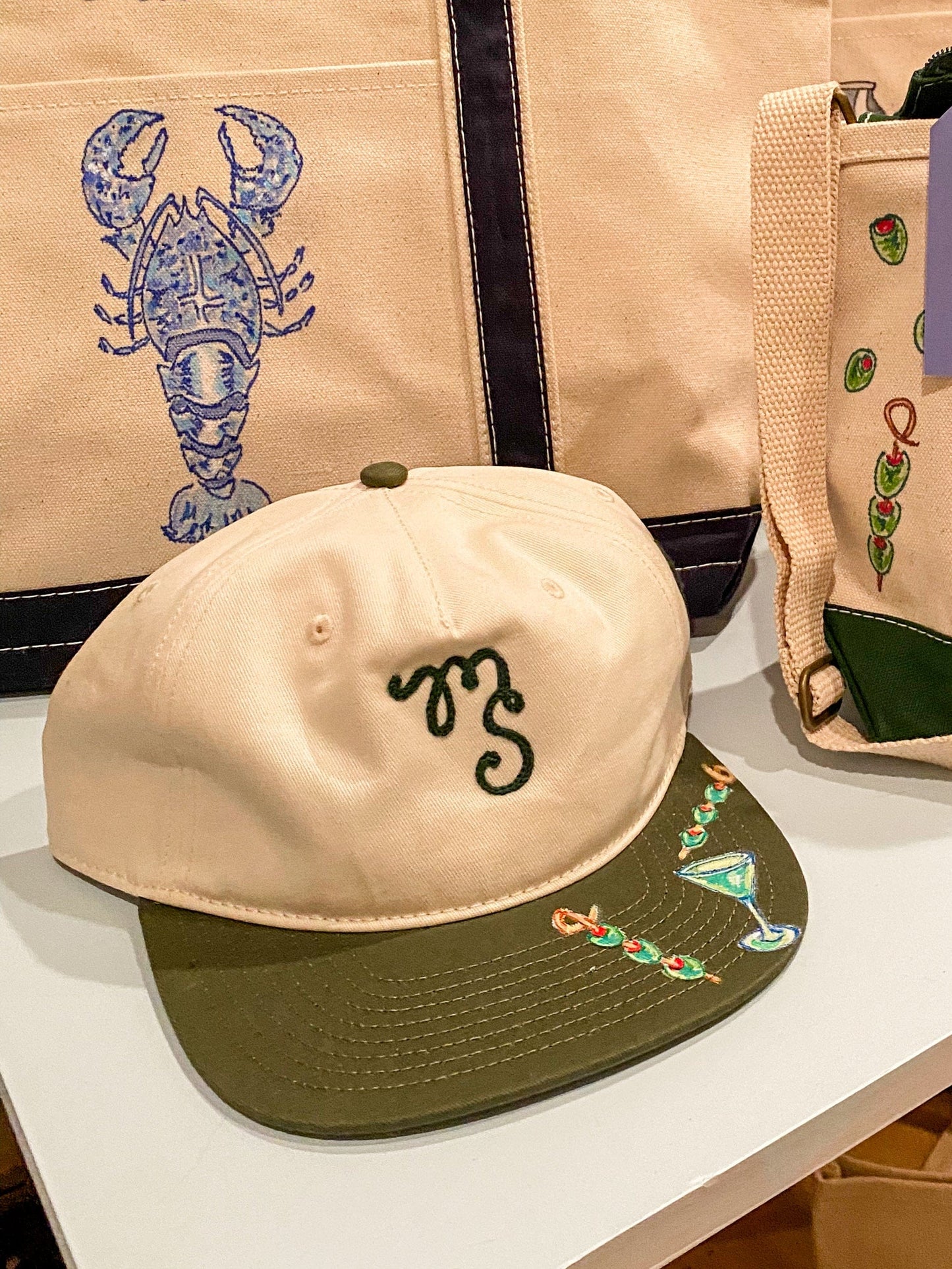 Maker / Scholar Dirty Martini Hand Painted Snapback