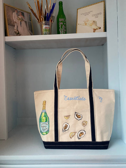 Maker / Scholar "Essentials" Hand Painted Tote Bag