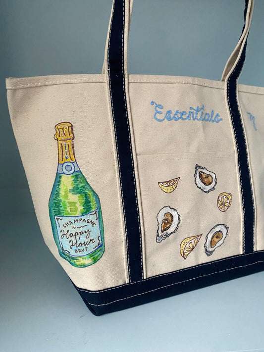 Maker / Scholar "Essentials" Hand Painted Tote Bag