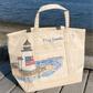 Maker / Scholar Ferry Godmother Handpainted Nantucket Tote Bag