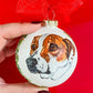 Maker / Scholar Hand Painted Pet Portrait Ornament