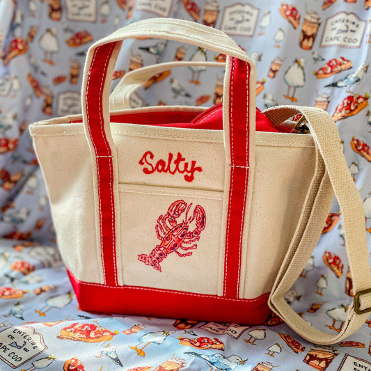 Maker / Scholar Hand Painted Tote #2: Salty