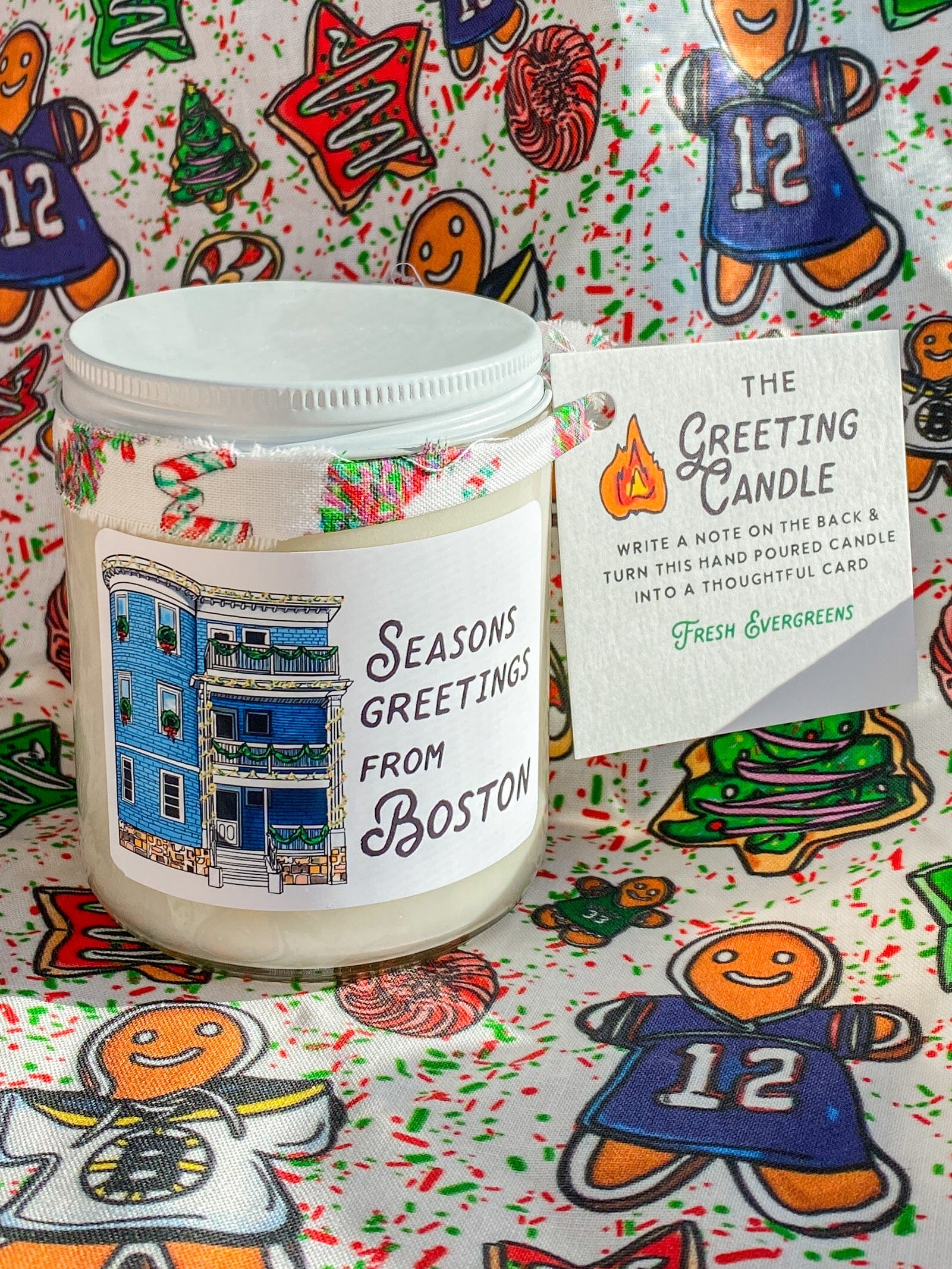 Maker / Scholar Home for the Holidays Greeting Candle