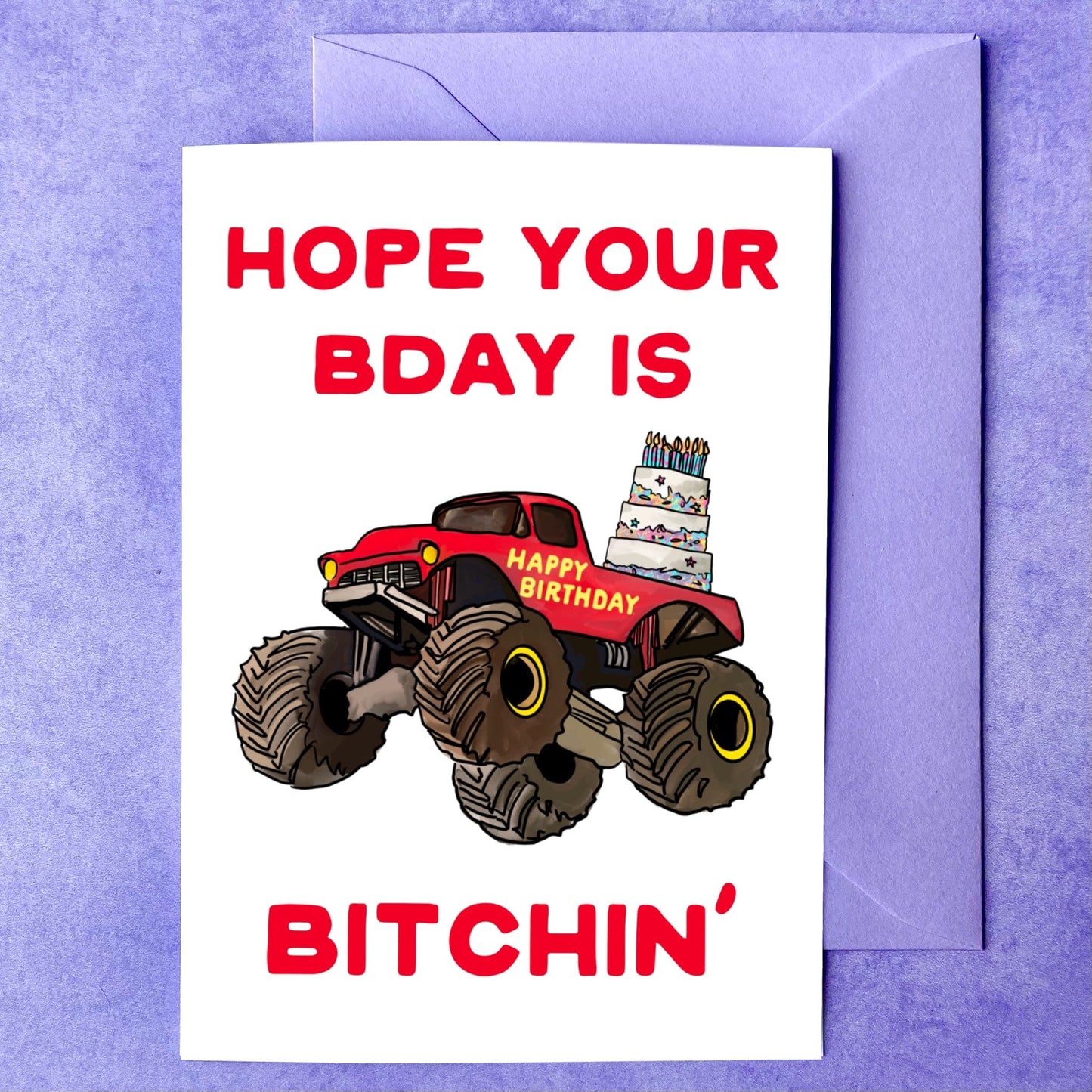 Maker Scholar Hope your bday is bitchin’ | Birthday Card