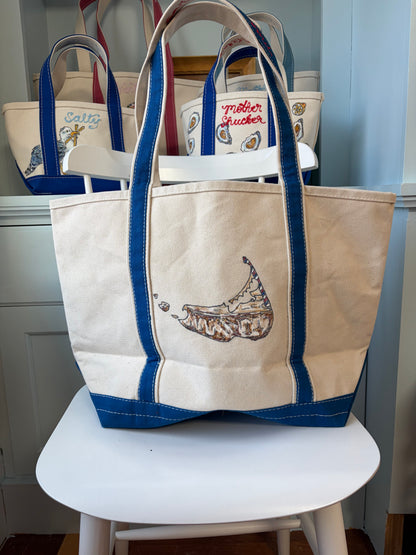 Maker / Scholar Large Happy Hour Hand Painted Tote