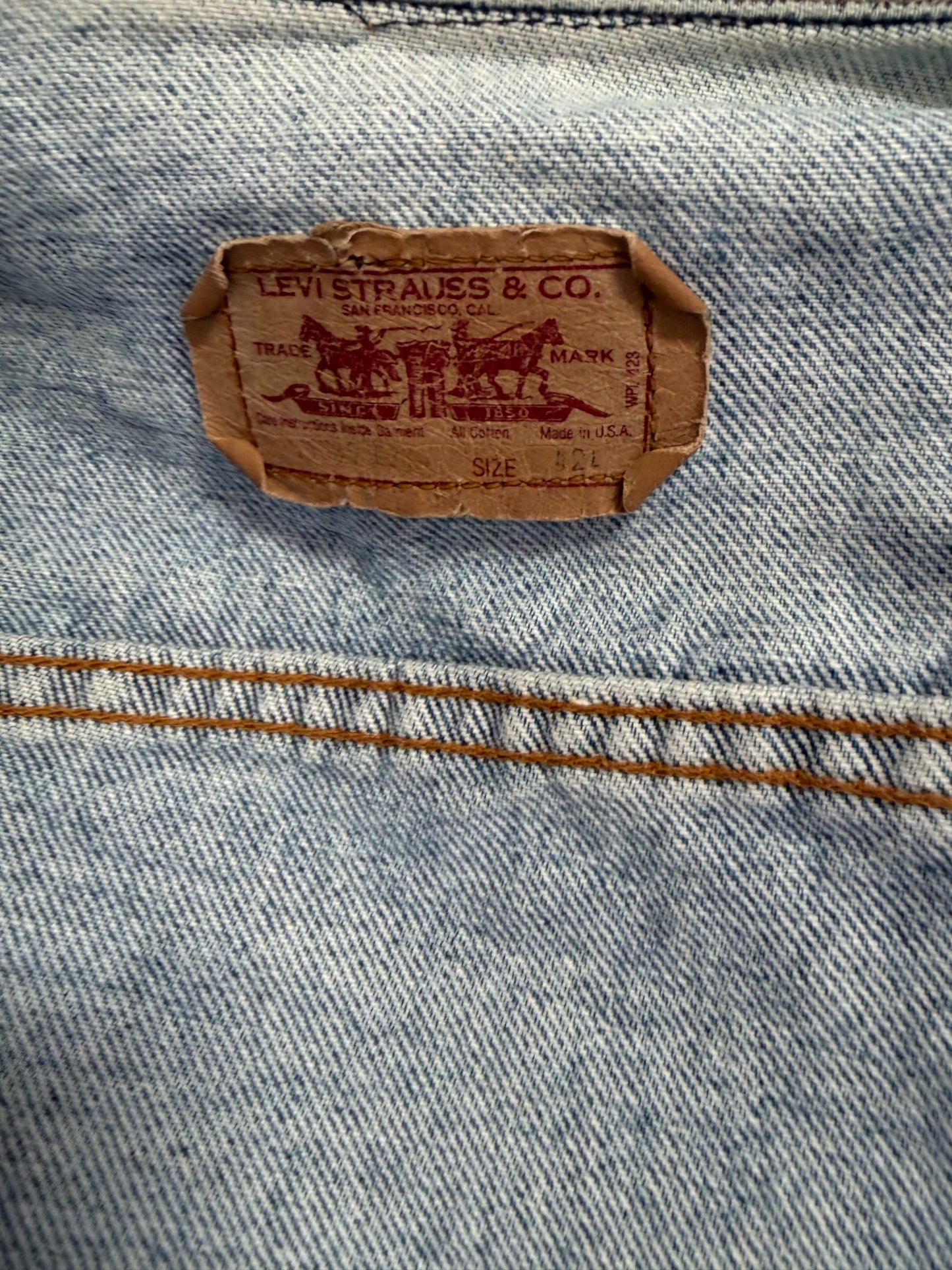 Maker / Scholar Large MV Hand Painted Jean Jacket