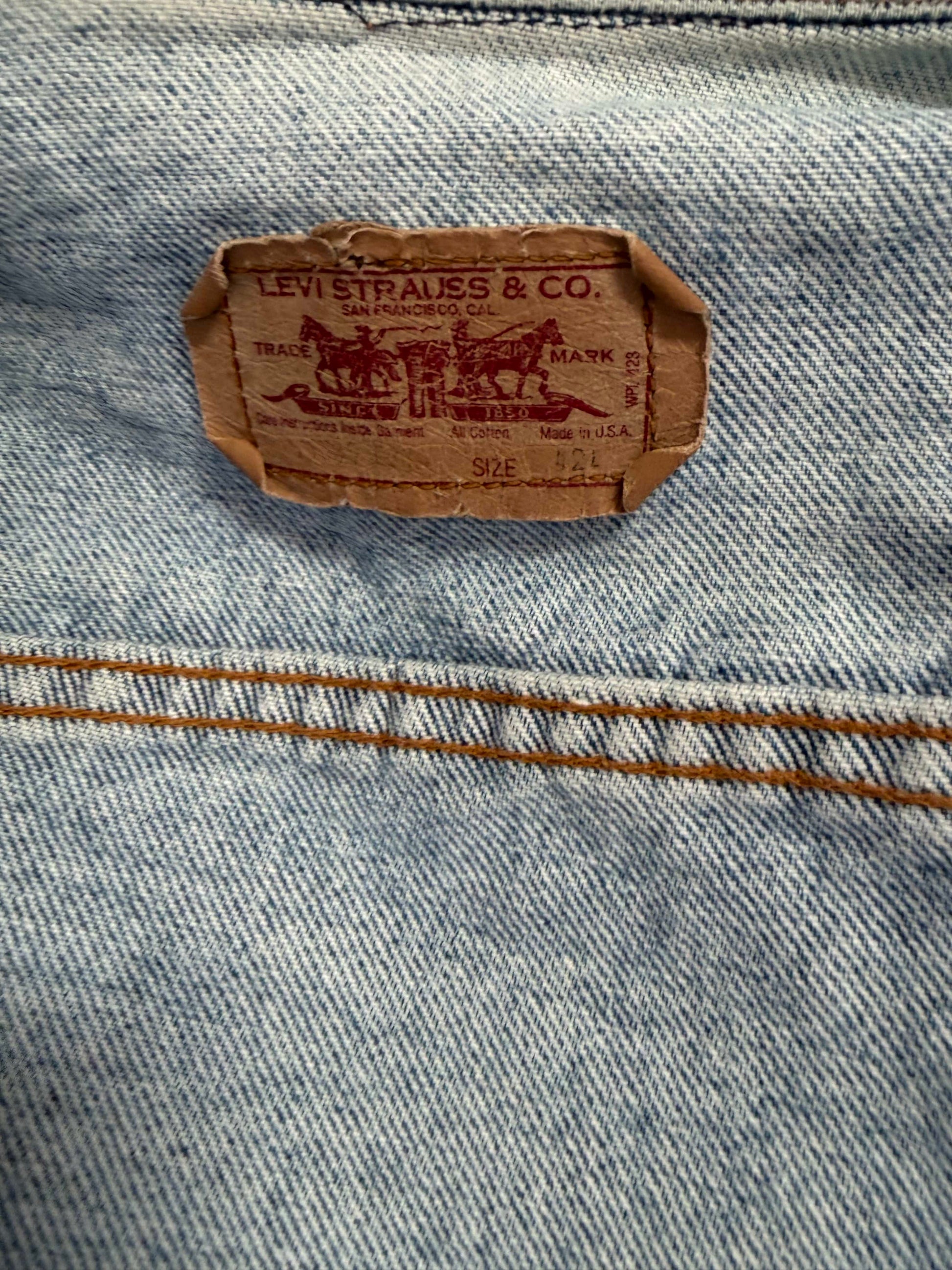 Maker / Scholar Large MV Hand Painted Jean Jacket