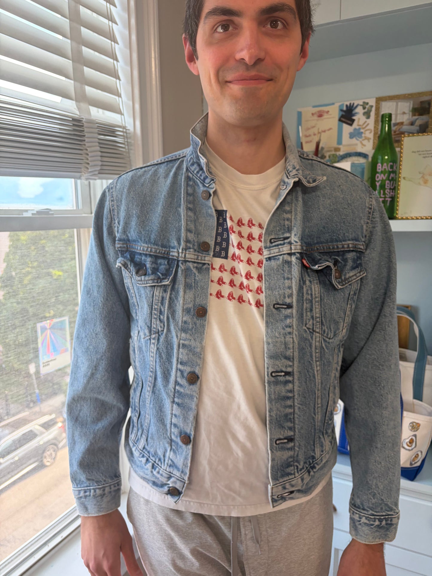 Maker / Scholar Large MV Hand Painted Jean Jacket