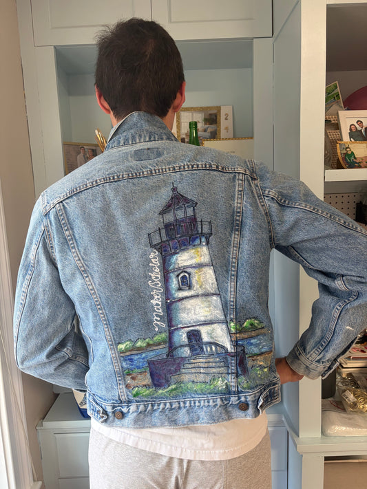 Maker / Scholar Large MV Hand Painted Jean Jacket