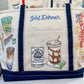 Maker / Scholar Large Newport Girl Dinner Hand Painted Tote