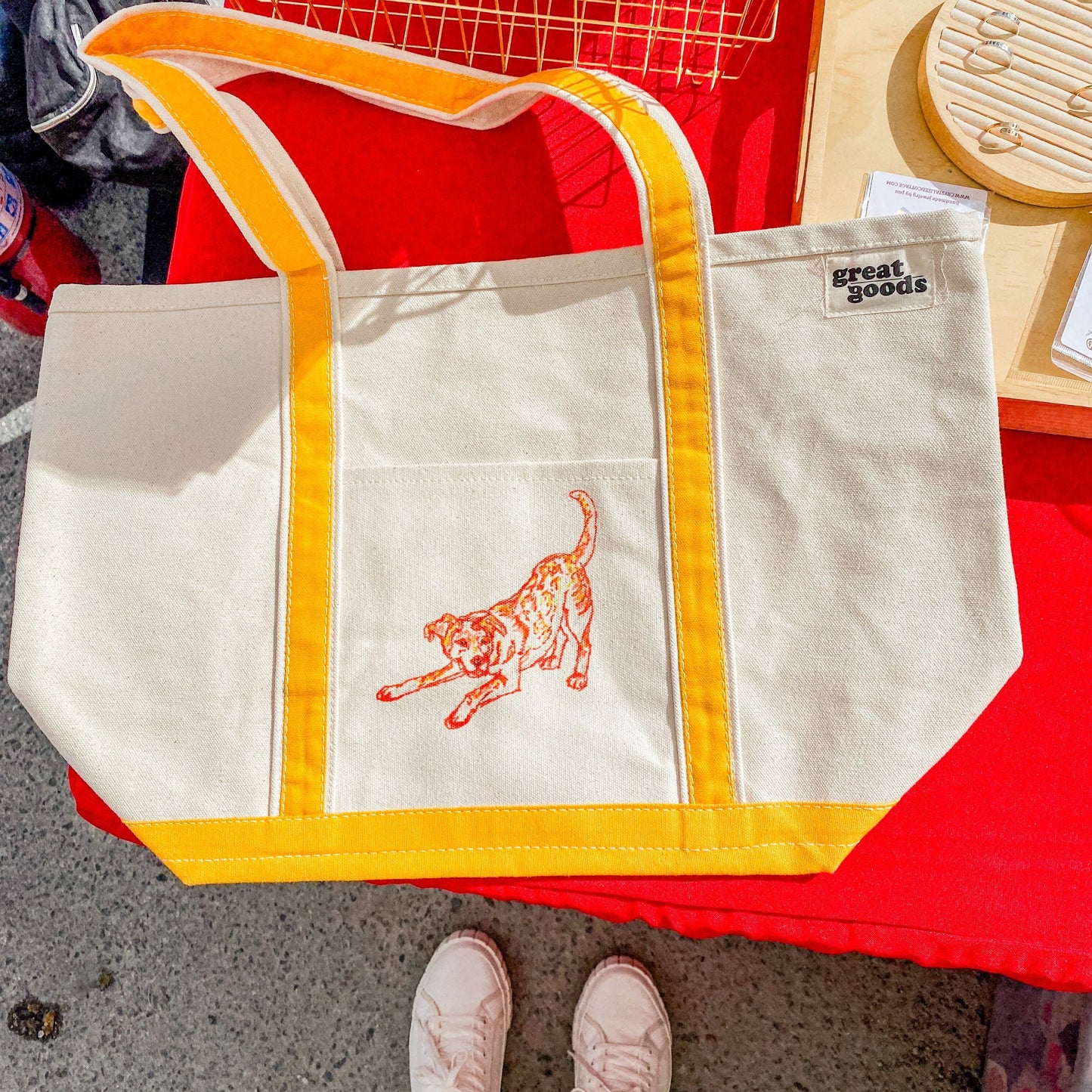 Maker / Scholar Large Pet Portrait Totes at Goody Great - Presale!