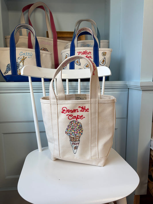 Maker / Scholar Medium Cape Cod Sprinkle Hand Painted Tote (Copy)