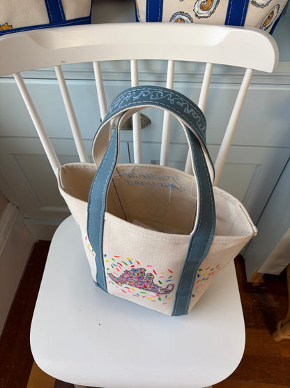 Maker / Scholar Medium Martha’s Vineyard Sprinkle Hand Painted Tote