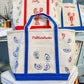 Maker / Scholar Mothershucker Large Hand Painted Tote Bag (Sunset Colorway)