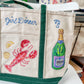 Maker / Scholar New England Girl Dinner Large Hand Painted Tote