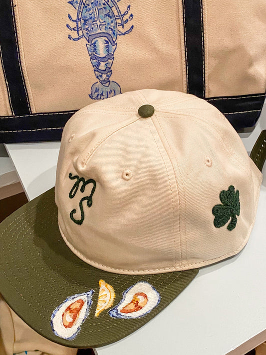 Maker / Scholar Oyster Hand Painted Snapback