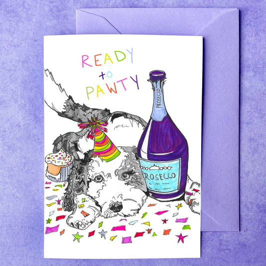 Maker Scholar Ready to pawty | Birthday Card