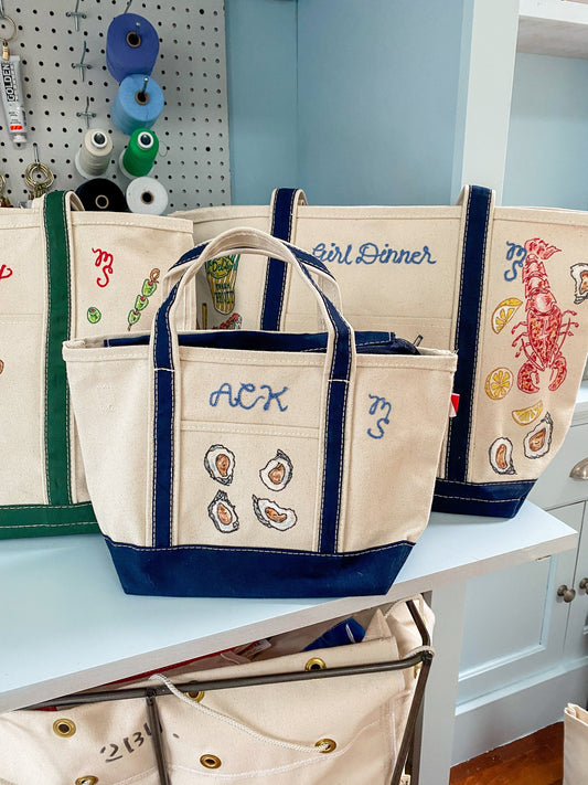 Maker / Scholar Small ACK Hand Painted Tote