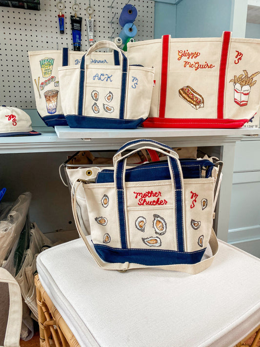 Maker / Scholar Small Mothershucker Hand Painted Tote