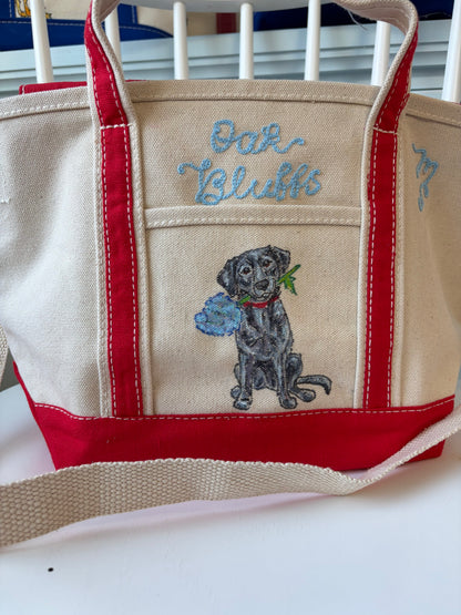 Maker / Scholar Small Strappy Oak Bluffs Hand Painted Tote