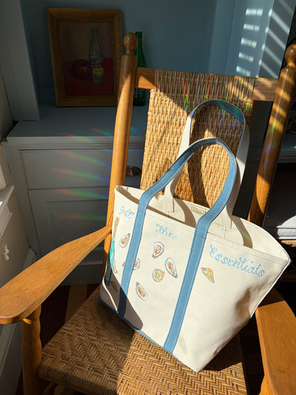 Maker / Scholar XL “Essentials” Hand Painted Tote