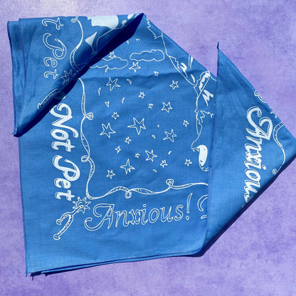 Maker / Scholar Anxious!  Do not pet. | Original Art Bandana