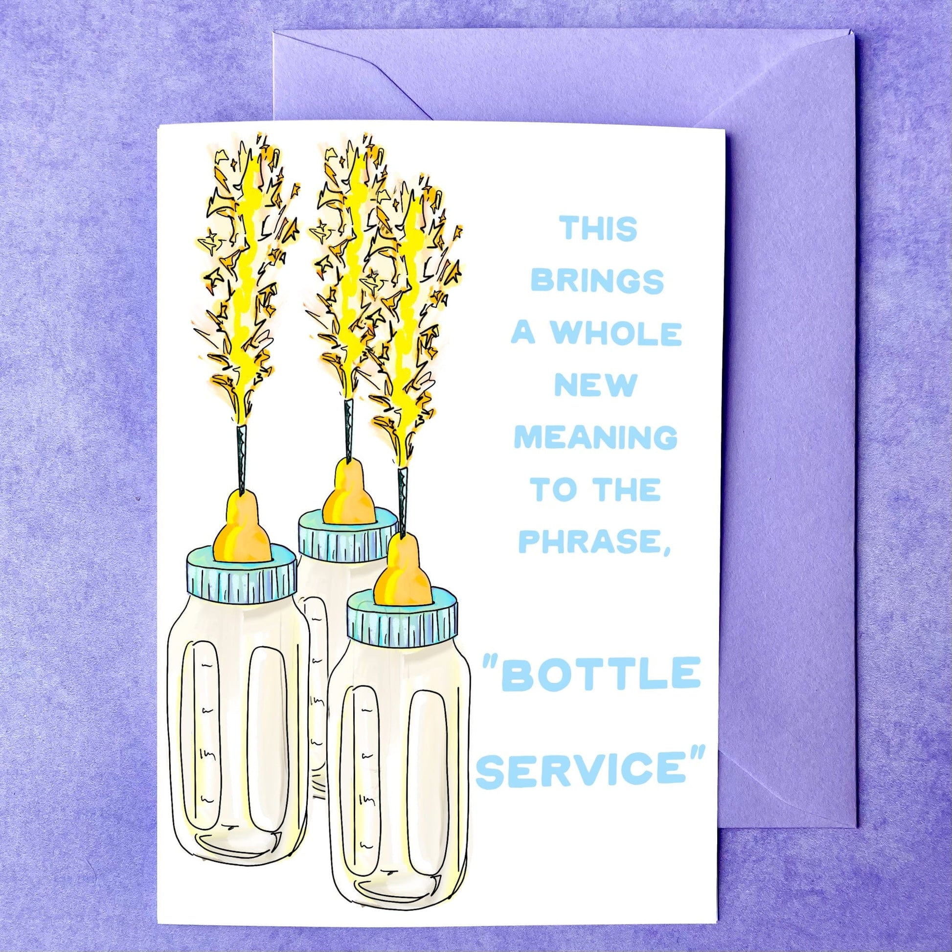 Maker Scholar Bottle Service | Baby Shower Card