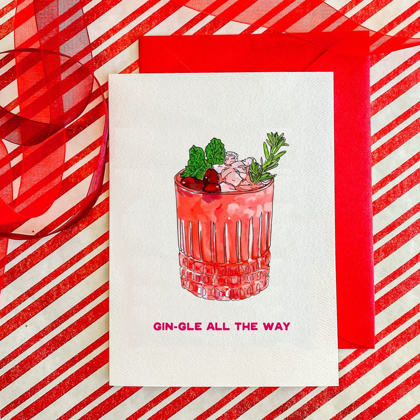 Maker Scholar Gin-gle all the way | Holiday Card