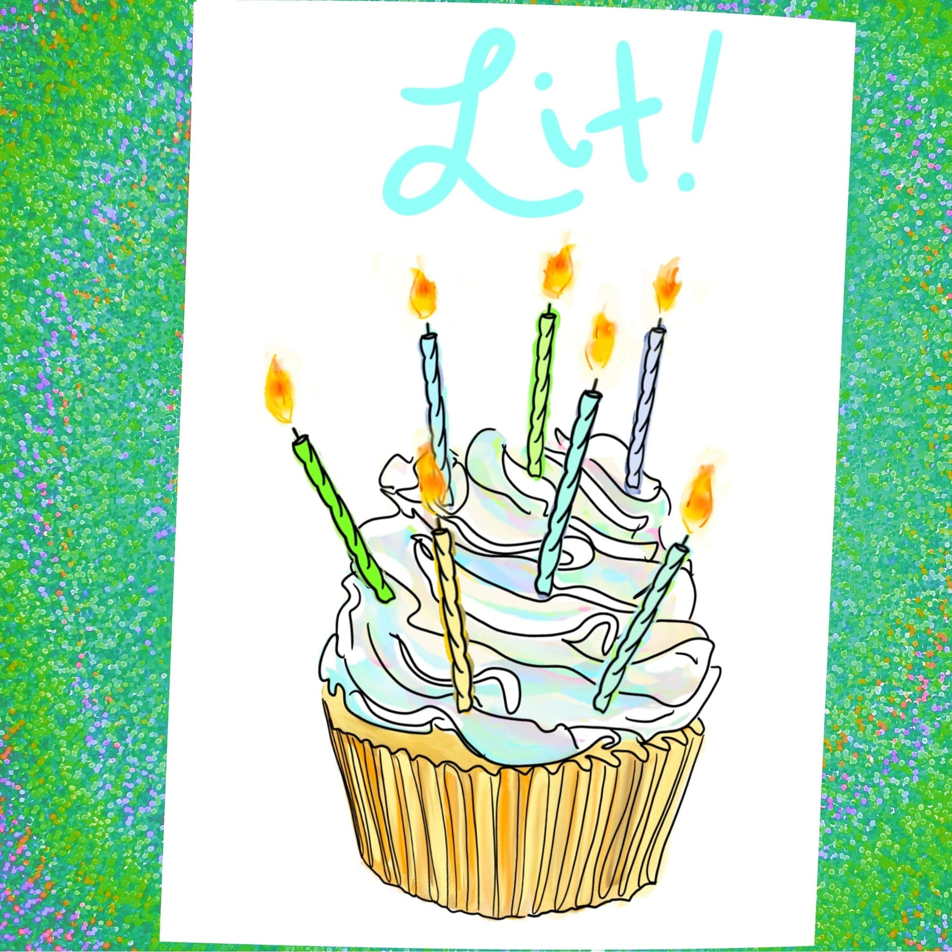 Maker Scholar It’s your birthday? Lit! | Birthday Card